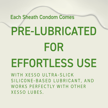 XESSO Lube & More Condoms XESSO Sheath Ultra-thin Lubricated Latex Condoms with Reservoir Tip